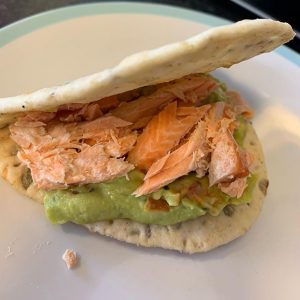 Omega 3 Lunch - Trout & Guac Flatbread